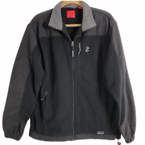 Izod Fleece Full Zip Performance Jacket Medium - Picture 7 of 7